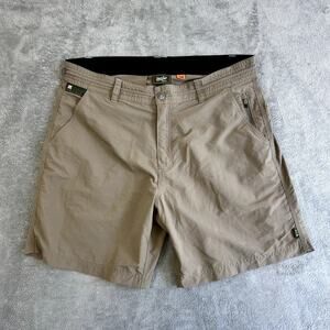 Howler Bros Men’s Cargo Shorts Khaki Size 36 Outdoor Utility Hiking Adventure